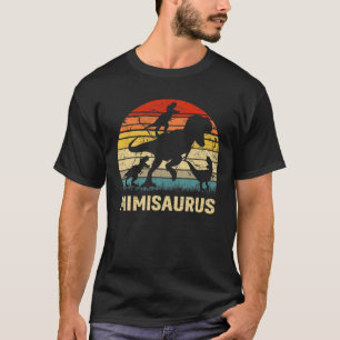 Mimi Dinosaur Mimisaurus 3 Three Kids Xmas Christm T-Shirt