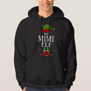 Mimi Elf Xmas Matching Family Christmas Party Paja Hoodie