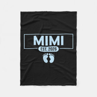 Mimi Est 2026 Baby Announcement New Mimi Fleece Blanket