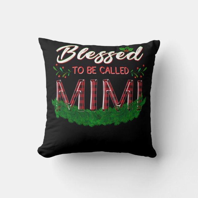Mimi Gift | Blessed To Be Called Mimi Lover Cushion (Front)