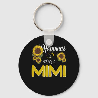 Mimi Gift | Happiness Is Being A MiMi Sunflower Key Ring