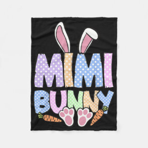 Mimi Grandma Bunny Easter Day Cute Rabbit Family M Fleece Blanket