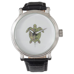 Mimi Grandma Sea Turtle Vintage Floral Shirt Desig Watch