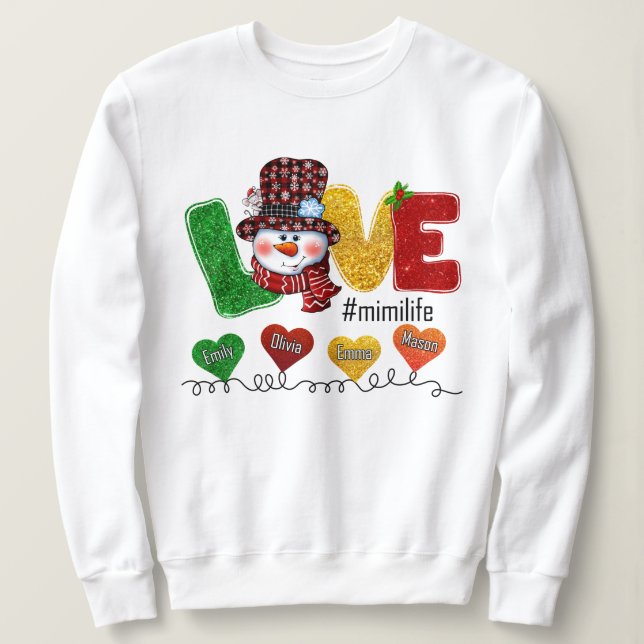 Mimi Life Gift For Christmas Sweatshirt (Design Front)