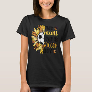 Mimi Loves Her Soccer Boy Soccer Mimi Grandma T-Shirt