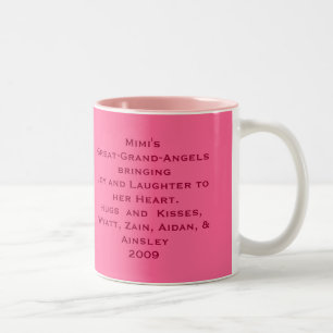 mimi mug, Mimi's Little Angels bringingJoy and ... Two-Tone Coffee Mug