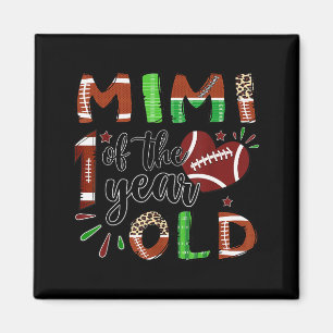 Mimi Of The 1 Year Old Football 1st Birthday Boy  Magnet