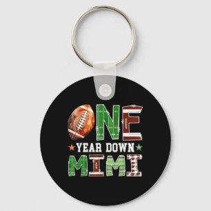 Mimi of The 1st Birthday Boy Football Touchdown Key Ring