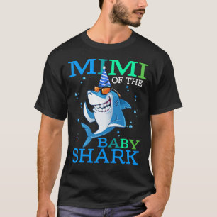 MIMI Of The Baby Shark Birthday Brother Shark Shir T-Shirt