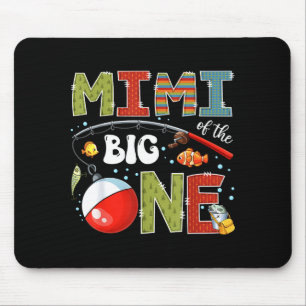 Mimi of the big one fishing 1st birthday boy party mouse mat