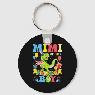 Mimi Of The Birthday Boy Dinosaur T-rex Birthday G Key Ring