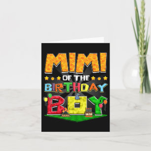 Mimi Of The Birthday Boy Game Gaming Family Party  Card