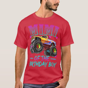 Mimi of the Birthday Boy Monster Truck Birthday  T-Shirt