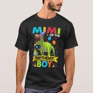 Mimi Of The Birthday Boy Rex Dinosaur Birthday Par T-Shirt