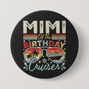 Mimi of the Birthday Cruiser Vacation Round 7.5 Cm Round Badge