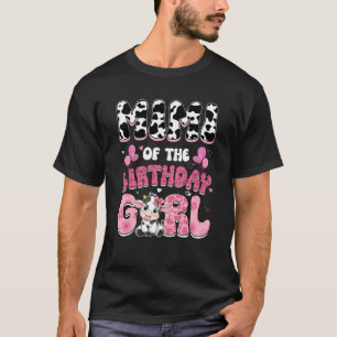 Mimi Of The Birthday Girl Cow Farm Family 1st Birt T-Shirt
