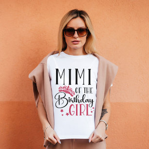 Mimi of the Birthday Girl Custom Matching Family T-Shirt