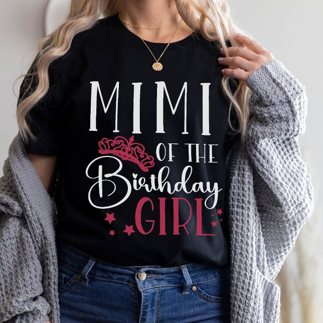 Mimi of the Birthday Girl Custom Matching Family T-Shirt (Creator Uploaded)