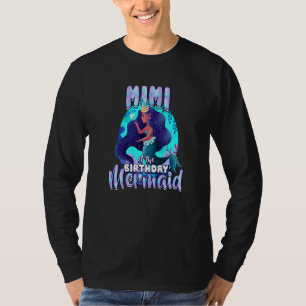 Mimi Of The Birthday Mermaid Matching Family Party T-Shirt