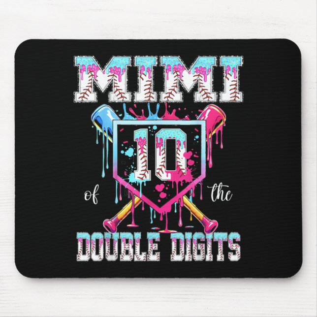 Mimi Of The Double Digits 10th Birthday Boy Mouse Mat (Front)