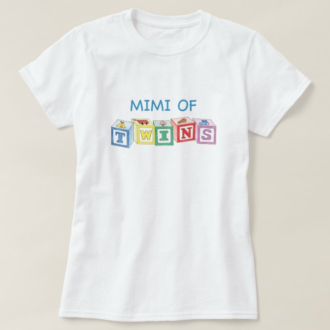 Mimi of Twins Blocks T-Shirt (Design Front)