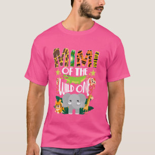 Mimi Safari 1st Birthday Wild One Zoo Jungle Anima T-Shirt