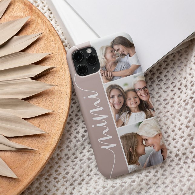 Mimi Script Grandma Photo Collage Case-Mate iPhone Case (Creator Uploaded)