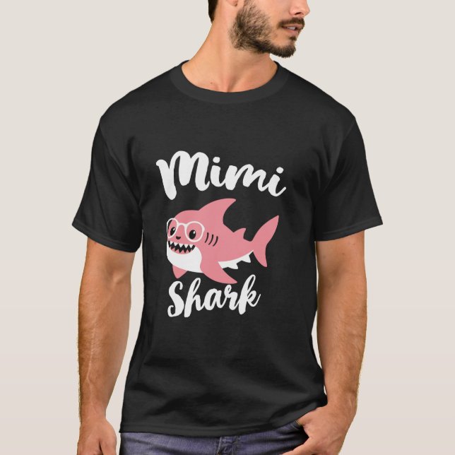 Mimi Shark Mother s Day Grandma Funny  T-Shirt (Front)