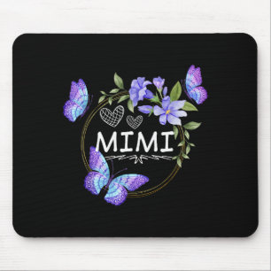 Mimi Shirt For Women With Butterflies Mother's Day Mouse Mat