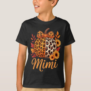 Mimi Thanksgiving Leopard Pumpkin Sunflower Coquet T-Shirt