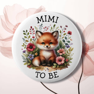 Mimi to be Woodland Themed Baby Shower Button