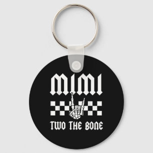 Mimi Two The Bone Skeleton Hand 2nd Birthday Boy G Key Ring