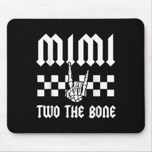 Mimi Two The Bone Skeleton Hand 2nd Birthday Boy G Mouse Mat