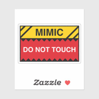 Mimic Do Not Touch Sign Funny Tabletop RPG