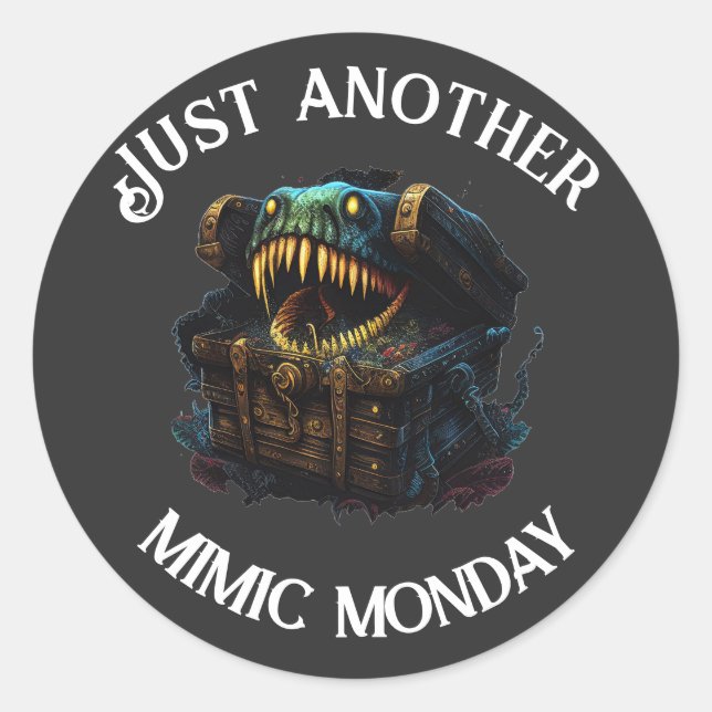 Mimic Monday Gaming RPG Sticker (Front)
