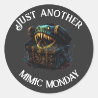 Mimic Monday Gaming RPG Sticker
