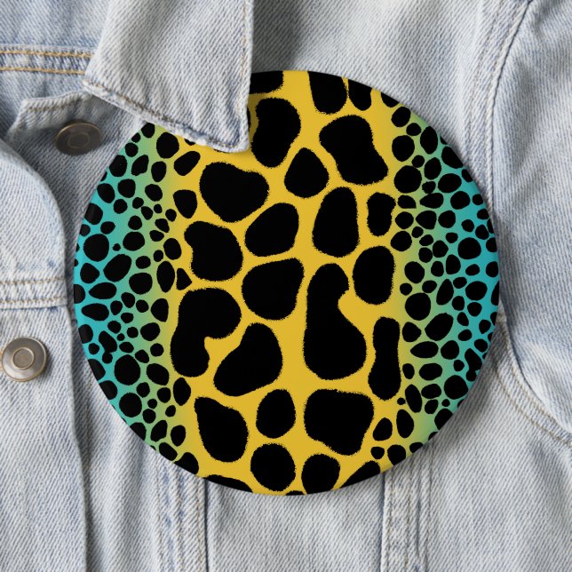 Mimic Poison Dart Frog 6 Cm Round Badge (In Situ)