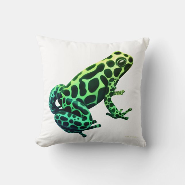 Mimic Poison Dart Frog Pillow (Front)