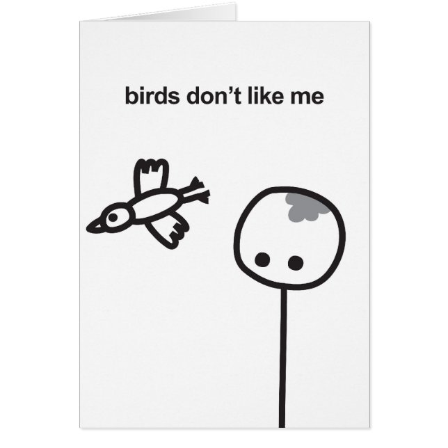 Mimie card - Fun & Laughs / Birds (Front)