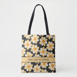 Mimi's Bag of Goodies Boho Daisy tote bag