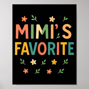 Mimi's Favorite Family Baby Granhild Quote  Poster