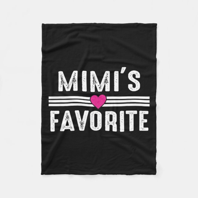 Mimi's Favorite  Fleece Blanket (Front)