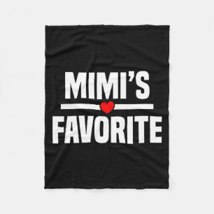 Mimi's Favorite Granhild Funny Grandson Granddaugh Fleece Blanket