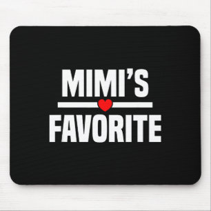 Mimi's Favorite Granhild Funny Grandson Granddaugh Mouse Mat
