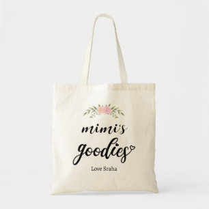 Mimi's Goodies - Custom Elegant Floral Gift  Tote Bag