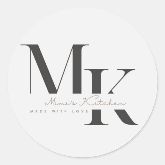 Mimi's Kitchen Logo Classic Round Sticker (Front)