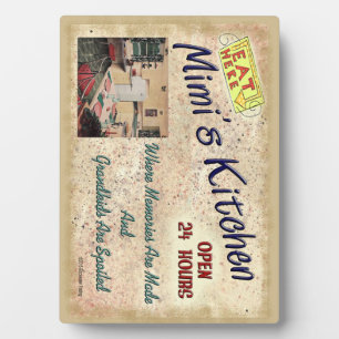 Mimi's Kitchen Where Grandkids Are Spoiled Plaque