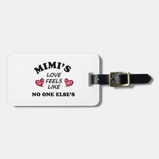 Mimi's Love Luggage Tag (Front Horizontal)