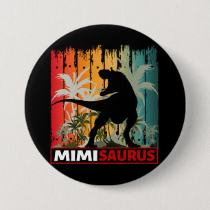 MIMISAURUS DINOSAUR LOVER 7.5 CM ROUND BADGE