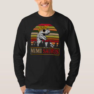 Mimisaurus Rex Dinosaur Mimi Saurus Family Mothers T-Shirt